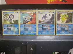 Pokemon TCG Poliwag Poliwhirl Poliwrath Politoed League Promo Crosshatch Holo - Image 1