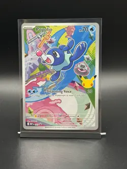 Pokemon TCG: 30th Anniversary ~ POPPLIO 045 Black Star Promo - Image 1