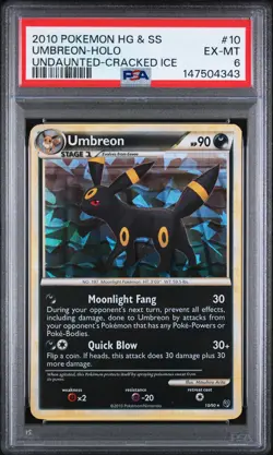 Umbreon [Holo] - Pokemon Undaunted #10 PSA 6.0 - Image 1