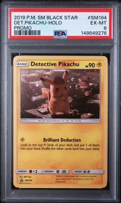 Det.pikachu - Pokemon SM Promos #SM194 PSA 6.0 - Image 1