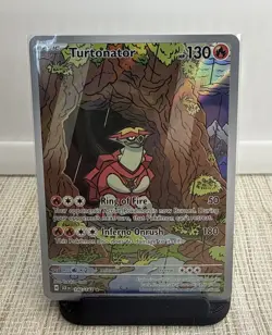 Pokemon TCG Turtonator Holo Card Stellar Crown Series 146/142 IR NM/M - Image 1