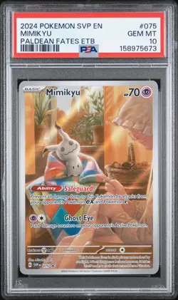 2024 POKEMON SVP EN-SV BLACK STAR PROMO #075 MIMIKYU PSA 10 - Image 1