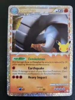 Donphan - 107/123 - Ultra Rare Holo - Celebrations - Mint - Pokemon Card A-19 - Image 1