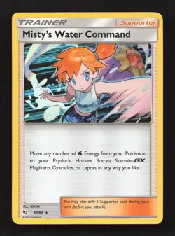 Misty's Water Command 63/68 Holo Rare Hidden Fates Near Mint - Image 1
