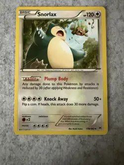 Snorlax 118/162 XY BREAKthrough Pokemon NM - Image 1