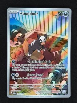 Houndour 204/197 Illustration Rare Obsidian Flames Pokemon Holo NM - Image 1