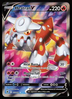 Heatran V 165/189 Ultra Rare Astral Radiance Pokemon Card - Image 1