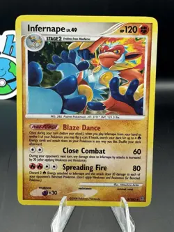 Infernape 3/100 Stormfront Holo MP Mid era Pokemon - Image 1