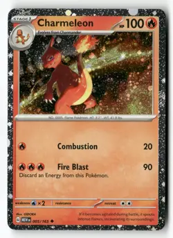 Charmeleon (Cosmo Holo) 005/165 Uncommon 151 Pokemon Near Mint - Image 1