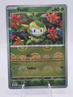 Pokemon TCG Petilil 006/086 - Poke Ball Pattern - SV: Black Bolt English NM/M - Image 1