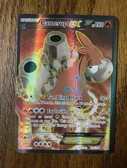 Pokemon TCG Camerupt EX Full Art Holo 146/160 XY Primal Clash 2015 Ultra Rare - Image 1