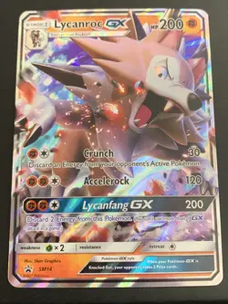 Pokemon TCG Lycanroc GX Sun & Moon SM14 Promo Promo - Image 1