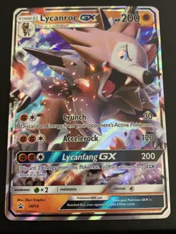 Pokemon TCG Lycanroc GX Sun & Moon SM14 Promo Promo - Image 2