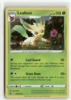 Leafeon SWSH191 Holo - Sword & Shield Promo - Pokemon TCG NM - Image 1