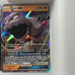 Onix GX 36/68 Hidden Fates Ultra Rare Holo 200 HP Basic Fighting Pokemon TCG Eng - Image 1