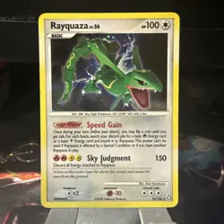 Pokemon TCG Legends Awakened Rayquaza Holo Rare Card 2008 14/146 LP - Image 1