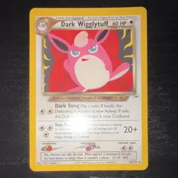 Nintendo Pokemon TCG Dark Wigglytuff 40/105 Team Rocket Uncommon Eng 2000 - Image 1