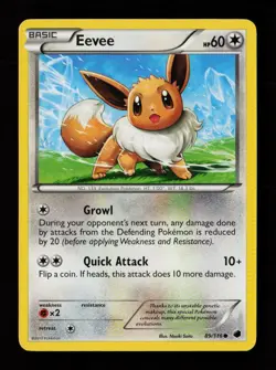 Eevee 89/116 Common Plasma Freeze Pokemon Cards - Image 1