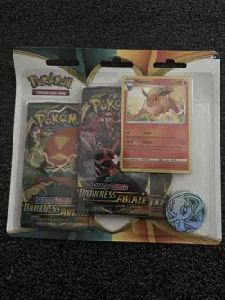 Pokemon TCG SwSh Darkness Ablaze 3-Pack Blister – PROMO / SEALED - Image 1