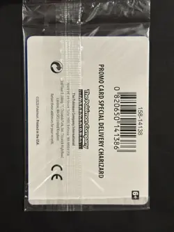 2022 Pokemon Center UK Special Delivery Charizard SWSH075 Sealed Promo - Image 2
