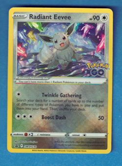 Pokemon Go Radiant Eevee Black Star Promo SWSH230 - Image 1