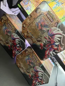 Pokemon Trading Card Game Koraidon EX Tin Set New Factory Sealed Set of 3 - Image 1