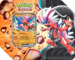 Pokemon Trading Card Game Koraidon EX Tin Set New Factory Sealed Set of 3 - Image 2