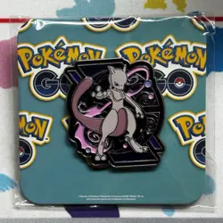 Official 2026 Pokemon GO Fest Chicago Lapel Pin featuring Mewtwo New Sealed - Image 1