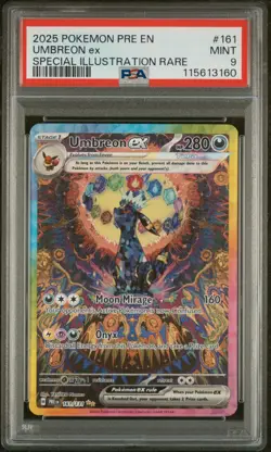 Pokemon PSA 9 Umbreon Ex #161 SIR Prismatic Evolutions 2025 English - Image 2