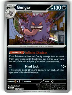Gengar Reverse Holo 050/088 Rare Perfect Order Pokemon NM - Image 1