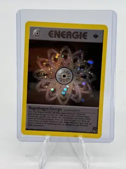 Vintage 2000 Pokemon Rainbow Energy 17/82 Team Rocket Holo German Rare - Image 1