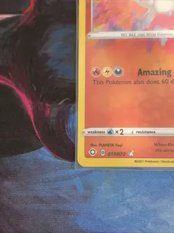 Pokemon Reshiram Amazing Rare 017/072 Shining Fates Near Mint - Image 4