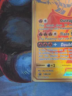 Reshiram & Charizard GX - SM247 Holo Promo Sun & Moon Promo Pokemon Holo NM - Image 4