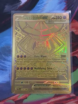 Pokemon TCG Perfect Order Hyper Rare Gold Mega Zygarde EX Full Art 124/088 - Image 1