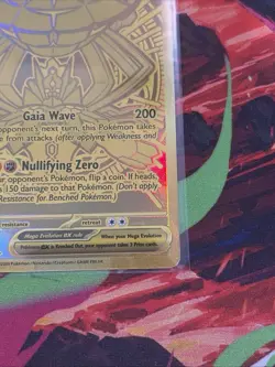 Pokemon TCG Perfect Order Hyper Rare Gold Mega Zygarde EX Full Art 124/088 - Image 4