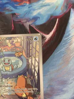 Pokemon TCG Squirtle 148/142 Sv07: Stellar Crown Illustration Rare Full Art Holo - Image 3