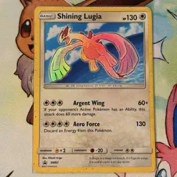 Shining Lugia SM82 Sun & Moon Black Star Promo Holo Pokemon Card DMG - Image 1