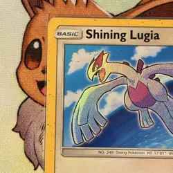 Shining Lugia SM82 Sun & Moon Black Star Promo Holo Pokemon Card DMG - Image 2