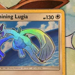 Shining Lugia SM82 Sun & Moon Black Star Promo Holo Pokemon Card DMG - Image 3
