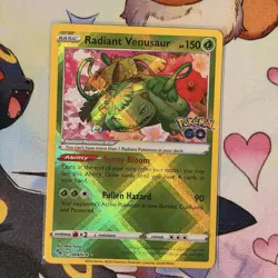 Radiant Venusaur 004/078 - Sword & Shield Pokemon GO - Pokemon TCG - Image 1