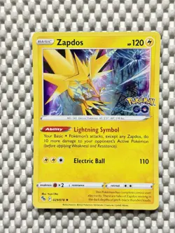 Zapdos 029/078 Holo Rare Stamped Pokemon Go English Near Mint #20 - Image 1
