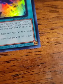 YUGIOH x1 DOOD-EN061 RADIANT TYPHOON CHANT - ULTRA RARE 1st EDITION NEVER PLAYED - Image 2