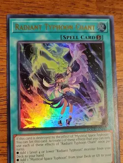 YUGIOH x1 DOOD-EN061 RADIANT TYPHOON CHANT - ULTRA RARE 1st EDITION NEVER PLAYED - Image 3