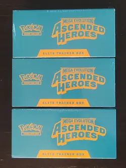 Pokemon ETB lot (3) ME Ascended Heroes + (3) S&V Prismatic Evolutions - Image 4