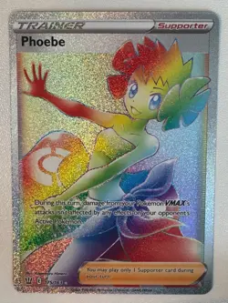 Phoebe 175/163 Pokemon Card - Ultra Rare Battle Styles 2021 Rainbow Full Art - Image 1