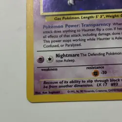 Pokemon TCG Jungle Haunter 6/62 & Mr. Mime 6/64 Holo Lot 2 Cards 1999 DAMAGED - Image 3