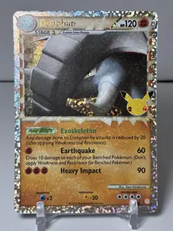 Pokemon Donphan (Prime) #107/123 Celebrations: Classic Collection Mint or Better - Image 1
