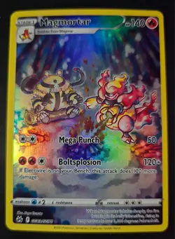 English Pokemon Crown Zenith Magmortar Galarian Gallery GG03/GG70 NM - Image 3