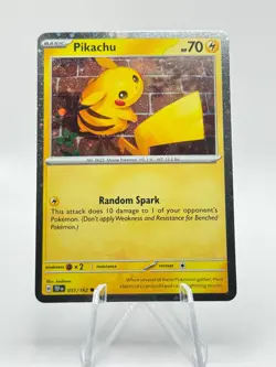 Pikachu - (Cosmo Holo) 051/162 Miscellaneous Cards & Products Holo Pokemon - Image 1