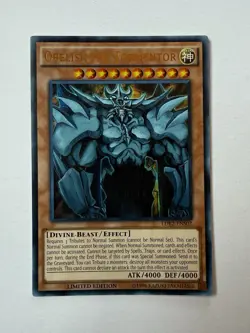 Yu-Gi-Oh! Egyptian God Card Lot Slifer Obelisk Ra Holo - Image 3